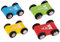 TOWO Holzauto-Rampen-Rennbahn-Spielzeug - Kleinkinder-Spielset - Ersatzautos 4er Pack - passendes klick-Klack-Schienenfahrzeug-Set für Kleinkinder - Rennwagen erste Sportwagen für EIN Jahr 18 Monate