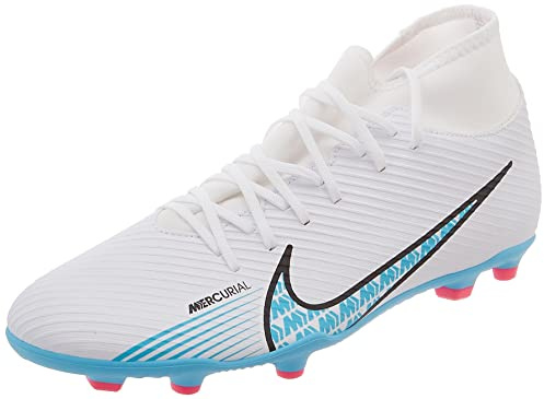Nike Men's Mercurial Superfly 9 Club Fg/MgSneaker, White Baltic Blue Pink Blast, 9 US
