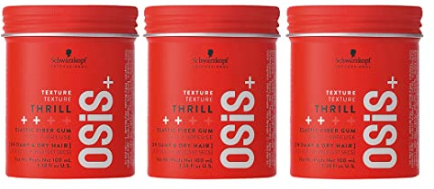 3x Schwarzkopf Osis Texture Thrill Fibre Gum Haarwachs 100 ml