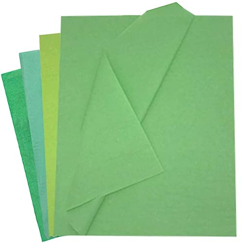 40 Blatt Geschenkpapier Seidenpapier, Grüne Bunt Serie 50x75cm Verpackungspapier Bastelpapier für Füller Blumen Kunsthandwerk Geburtstag Hochzeits Dekoration und Geschenkverpackungen Tissue Paper