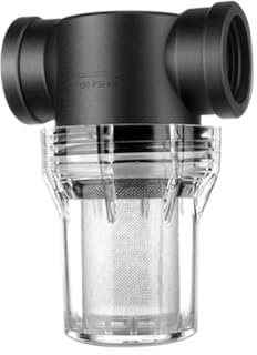 BagLEv Water Pump Filter,40 80Mesh Inline Mesh Strainer Water Pump Filter Screen Garden Irrigation, for Inlet Water Hose Filter (3/4INCH 40 MESH)