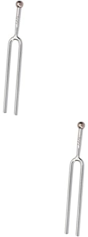 Toyvian 2stücke Stimmgabel Für Violine Und Gitarre Silberne Tuning Fork Mit Schützendem Gehäuse Langlebig Und Präzise Für Musiker Und Lehrer Für Und Zuhause