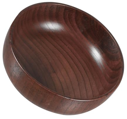 BRIGHTFUFU Wooden Salad Bowl Large Fruit Bowl for Kitchen Counter Scalding Salad Serving