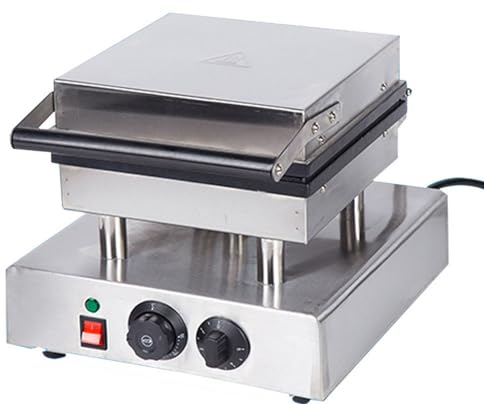 Commercial Belgian Waffle Maker 2-Slice Waffle Iron Electric Waffle Machine Double-Sided Uniform Heating Nonstick For Fluffy Golden Waffles, Hash Browns Suitable For Restaurant Bakeries Snack Bar