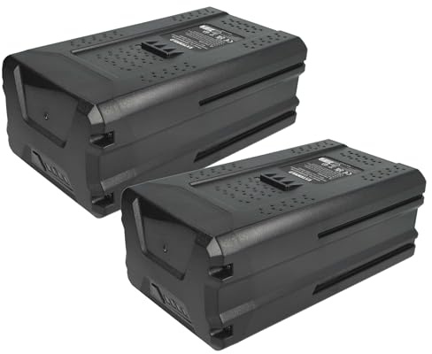 EXTENSILO 2X Batería reemplaza Stiga BT 80 Li 5.0, BT 80 Li 4.0, SBT 2580AE para Herramienta de jardín Tijeras cortacésped 5 Ah, 80V Li-Ion