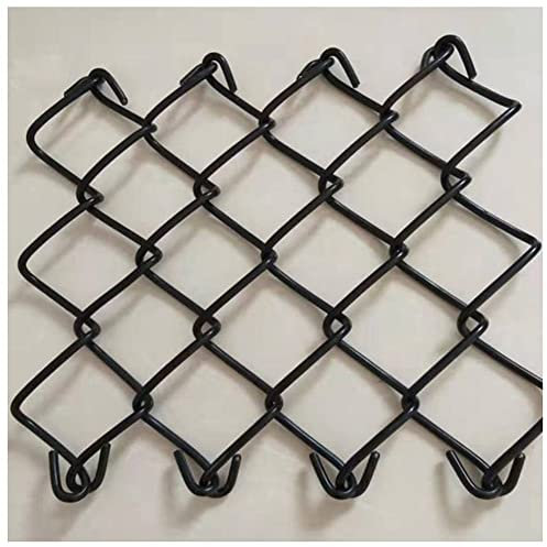 PVC Coated Welded Wire Fence, Garden Chicken Wire Fence Roll, Chain Link Fencing, Mesh Size 2.4, Ideal for Yard Protection and Poultry Netting(Black,1.2x17m)