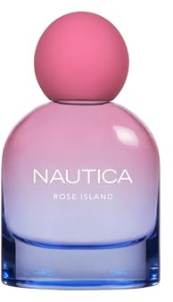 Nautica for Her Rose Island Eau De Parfum, Profumo Mood-Boosting, Vivace & Determinata, Fragranza Ambrata Floreale, Formula Vegana, Fragranza a Lunga Durata 50ml