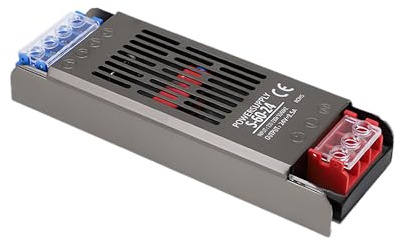 Clearhill Adaptador de fuente de alimentación LED, 24 V 60 W, transformador delgado, CA a 24 V CC, 2,5 A, bajo voltaje, uso de tecnología a prueba de polvo y humedad, para tiras