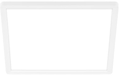 BRILONER - Plafoniera LED con luce indiretta, piatta, luce bianca neutra, lampada soffitto, plafoniera, plafoniere led a soffitto, camera da letto, lampadari moderni, 29 x 29 x 3 cm, bianco