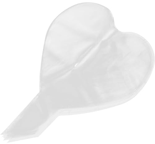 Alipis 10 Pezzi Palloncini Trasparenti a Forma di Cuore per Confezione Fiori Ballon TPU Alta Trasparenza per Bouquet di Nozze e Festa degli Innamorati Decorazione Leggera e Compatta