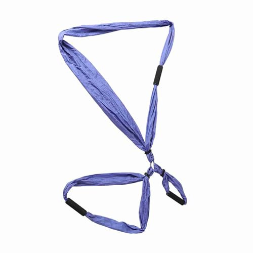Akozon Silla de Columpio y Hamaca de Yoga Aérea, Yoga Aéreo, Fitness, Agarre para Colgar, Inversión, Trapecio, Columpio, Hamaca, Color Morado, de Aérea Antigravedad, Material de Tela (#2)