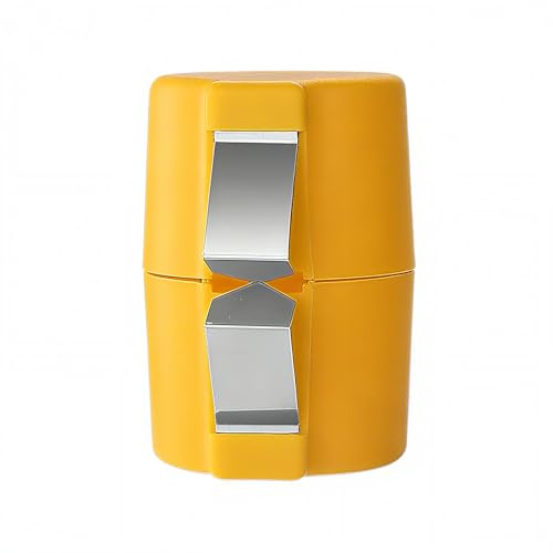 BAISEBAOFU Egg Peeler Easy Shell Egg Opener Egg Cracker Tool Handheld Egg Separator Tool No Mess No Shell Pieces for Baking Scrambled Eggs and Omelets Orange