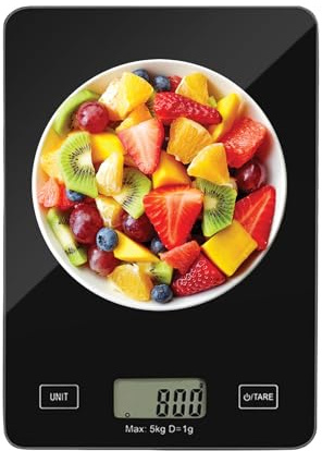 Báscula de cocina digital,Herramienta de Medición Digital - Báscula de repostería con pantalla LCD y graduación de 1g de precisión,para hornear, cocinar, hacer recetas, preparar café, repostería