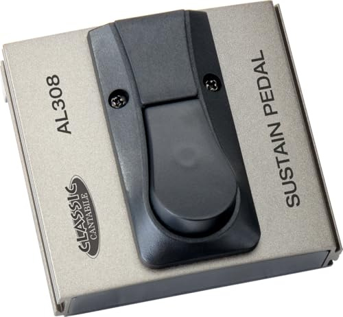 Classic Cantabile AL308 Fußschalter, Taster, Fußtaster, Gewicht: 100 g | Sustain/ Drive-Sustain Pedal, Regler: Polarität Umschalter, Anschluss: Klinke, mono, Maße: 94 x 88 x 50 mm