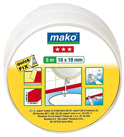 Knickwinkel Winkel Profil selbstklebend 18 x 18 mm in weiss 5 m Rolle