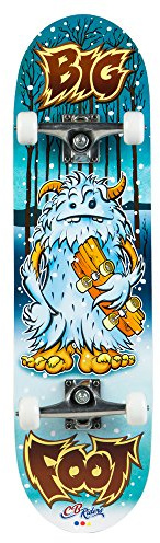 ColorBaby – Skateboard in Legno, Dimensioni: 79 x 20 cm, con ASSE in Alluminio e Ruote in PVC da 50 x 30 mm Big Foot