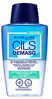 Maybelline New York Cils Demasq Démaquillant Bi-Phase Yeux, 150 ml