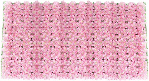 Setos Artificiales Seto Artificial En Rollo Valla De Privacidad Artificial Decoración de la hoja de la vid de la pantalla de la pared de la cerca de la privacidad del seto de la cerca de la flor para