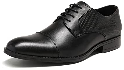 Bruno Marc Chaussures Oxford élégantes pour Homme | à Lacets Derby Low Vintage Cuir PU Elegant Chaussure de Ville Homme