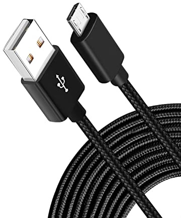 5M Long Micro USB Cable, Android Charging Cable Nylon Braided, Compatible With PS4 controller charger, Samsung S7/ S6/ S5, Kindle Fire, HTC, Sony