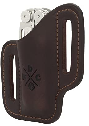 1791 EDC Multitool Sheath, Leather Case Pouch for Belts - Compatible with Full Size Leatherman, Gerber, SOG and Similar Sized Multitools - Canted, Easy Slide