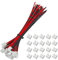 CGEAMDY 20 Paare JST Steckverbinder, JST 2.0 PH 2-poliger Stecker mit 100mm Kabeldraht, XH2.54 Mikro Elektronik Männlichen und Weiblichen Steckverbinder Stecke Kabel
