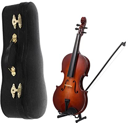 PRETYZOOM 1 Satz Modell Geige Geigenbogen Musikalische Verzierung Haushaltsdekoration Gefälschte Geige Geigenmodell Basteln Für Kinder Fagott Geschenk Kunststoff Violine