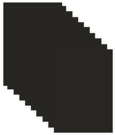 Craft Perfect - Glatter Karton – Tiefschwarz – A4 (10er-Pack) – 240 g/m² – säure- und ligninfrei – ideal zum Stanzen und für Kartonböden