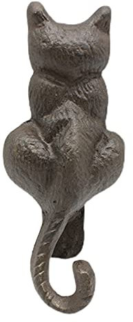 GUHPZA Door Pull Handle Sliding Barn Door Handle Front Door Cats Shape Gate Handle, Vintage Wrought Iron Door Knocker For Barn Door, Courtyard, Gatio Patio & Outdoor Porch