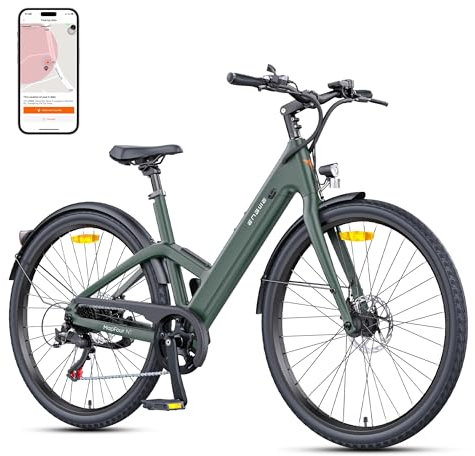 ENGWE E Bike Herren Elektrofahrräder-Ebike mit 36V 10Ah Akku, E Bike mit Drehmomentunterstützung, 7-Gang Getriebe mit APP & Bluetooth, Innenläufermotor bis 100km