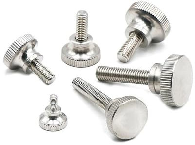 Cilky Metallschrauben 5PCS M2 M 2,5 M3 M4 M5 M6 303 Edelstahl Rändelschraube Hohe Kopf Hand Ziehen Rändel Schraube Hand Grip Knob Bolzen(M2.5x4mm)