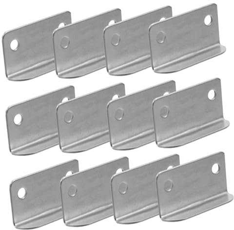 Gatuida 20pièces Plaque De Verrouillage Coudée Pour Gâche De Maison Plaque Verrouillage Métallique Pour Armoire Serrure Tiroir à Angle Droit