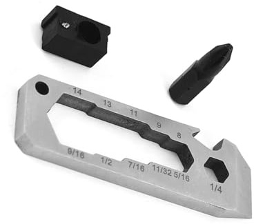 Portable Small Wrenches Open Bottle Crowbars Multitool Bottles Opener Ruler Nails Pullers for Prying Lifting Pulling Small Crowbars Nails Pullers Keychains Tool
