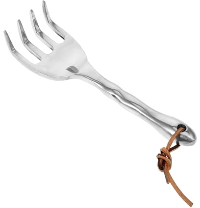 Homoyoyo Râteau de Jardin à Main en Métal Résistant Petit Râteau pour Plates-Bandes Outil de Jardinage pour Désherbage et Ameublissement du Sol Usage Jardinage Quotidien