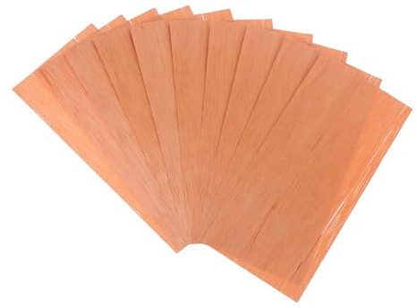 SMASOLO Cedar Sheets Cigar Box Wood Chips 10pcs 150x65mm 0.3mm Thickness Humidor Accessories for Cigar Box Freshening and Aromatic Enhancement