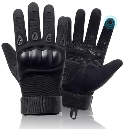 KIRZAX 1 Paire Gants de Moto pour écran Tactile,Gants Scooter Unisexe Mi Saison Ecran Tactile Respirable, pour équitation, Course sur Route, Escalade, Motocross, Cyclisme, BMX, VTT