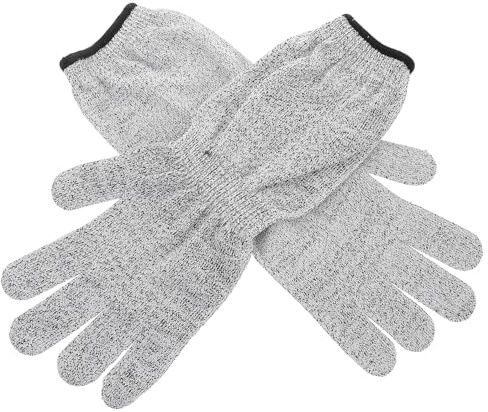 DIKACA Manguitos de Protección Anticorte con Mangas Largas Transpirables Resistente Cortes y Desgaste para Jardinería Cocina Industria Guantes Reforzados de Seguridad para Brazo Completo