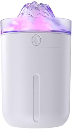 ZYNCUE 330ML USB Schreibtisch Luftbefeuchter mit Farblicht für Schlafzimmer, Büro, Auto, für ultra leisen Betrieb und 3 Sprühmodi