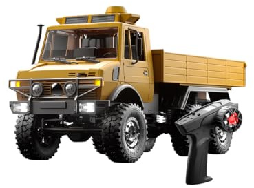 WANENGEDIY Ferngesteuertes Lastwagen, 1/18 2.4Ghz 6WD RC Transport LKW Fahrzeug mit LED-Leuchten & Zwei Geschwindigkeitsmodi, Remote Control RC Auto Geburtstagsgeschenke für Erwachsene und Jugendliche