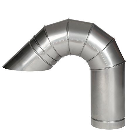 Intelmann Ausblasbogen Edelstahl Ø 100/135°