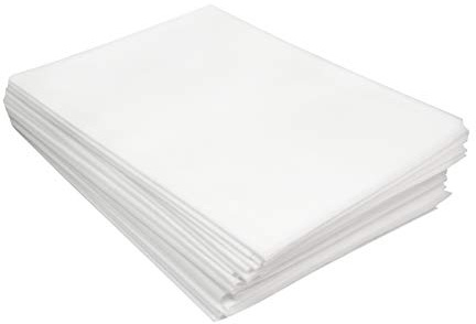 20x Vlieslaken 110 x 210 cm Weiß – Einmalauflagen für Massageliege, Kosmetikliege & Wellnessliege, Vliestuch aus 100% Polypropylen, atmungsaktiv und blickdicht