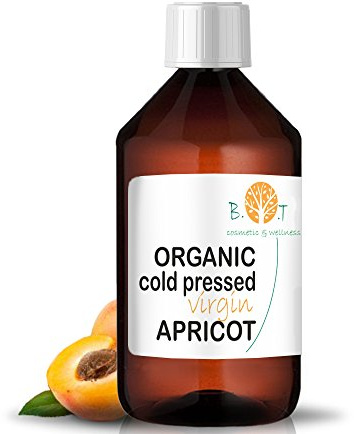 B.O.T Cosmetic & Wellness - Aceite Albaricoque Ecológico Prensado Frío | Hidratante Facial/Corporal/Capilar | Rejuvenecedor | Contorno Ojos | Nutrición Capilar | Pieles Sensibles, 500ml