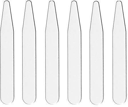 20 Metal Collar Stays For Men's Dress Shirts - Pick Between 2, 2.2, 2.5, 2.7, 3 - Perfect Length for a Custom Fit and Sharp Look