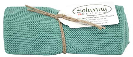 Solwang Küchentuch Sommer GRÜN DUNKEL gestrickt Geschirrtuch Handtuch Baumwolle