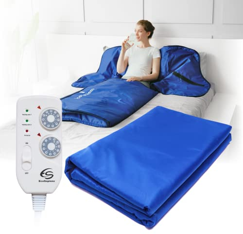 Coperta sauna a infrarossi 180 * 220 cm, 2 Zona di controllo remoto, Portatile a casa SPA, Infra red Terapia, Corpo Detox Fitness Caldo Sudorazione Anti invecchiamento, beauty-macchina