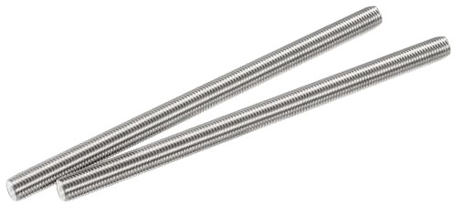 sourcing map 2 Stück Voll Gewindestange M14 x 250mm 304 Edelstahl Rechtsgewinde
