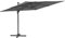 vidaXL Parasol Cantilever à LED Anthracite 400x300 cm