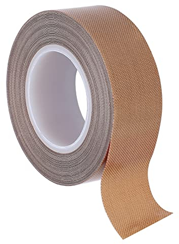 PTFE-Bandrolle Hochtemperatur-Klebeband Zum Versiegeln und Isolieren, Thermowerkzeug für Vakuumierer, Premium-Hochtemperatur-Teflonband (Dicke 0,25 * Breite 19 mm * Länge 10 m)