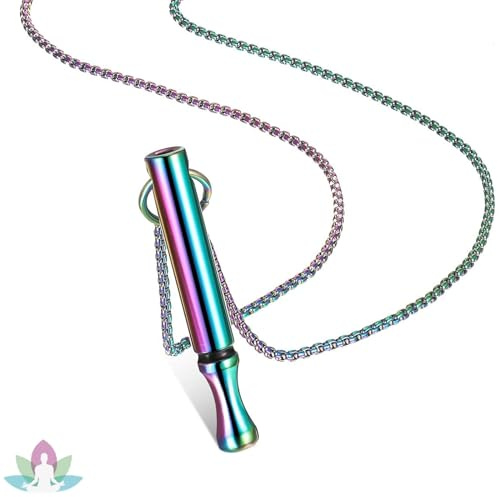 Magiho® Dejar de Fumar Collar, Meditacion Collar, Ansiedad Descomprima el Artículo Colgante, Meditación para Combatir la Ansiedad, Relajarse, Calmar, Respirar Lentamente (Colorido)