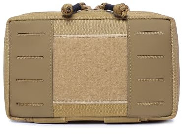 Huntvp Molle Tasche Tactical EDC Pouch Multifunktional Molle Pouch Bauchtasche Gürteltasche Herren Hüfttasche für Camping Wandern Klettern (Braun)